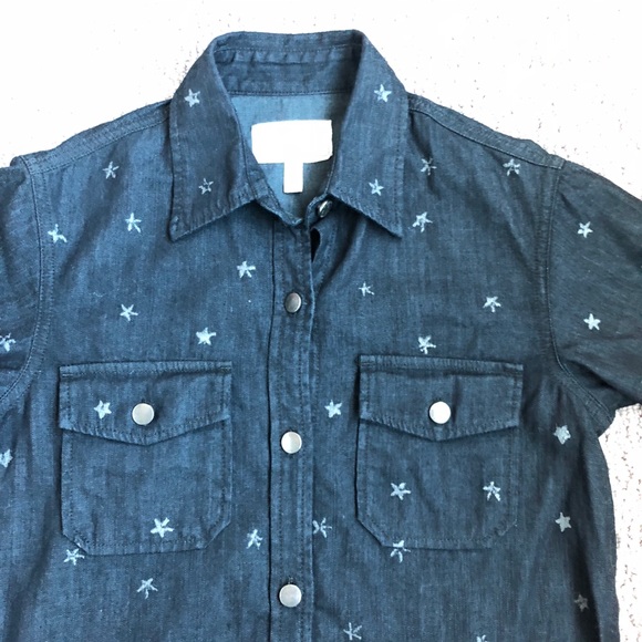 Current Elliot Denim Star Shirt Size 1 - Picture 5 of 7
